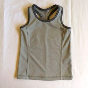joe fresh active gray racer back activewear sporty tank top 3T toddler girls